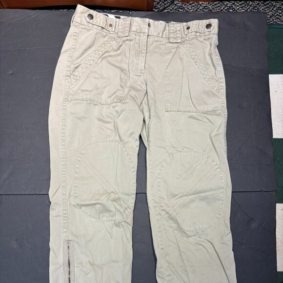 J.Crew Women’s Favorite Fit Chino Pants – Size 6, Light Brown w/ Ankle Zips - Picture 1 of 7